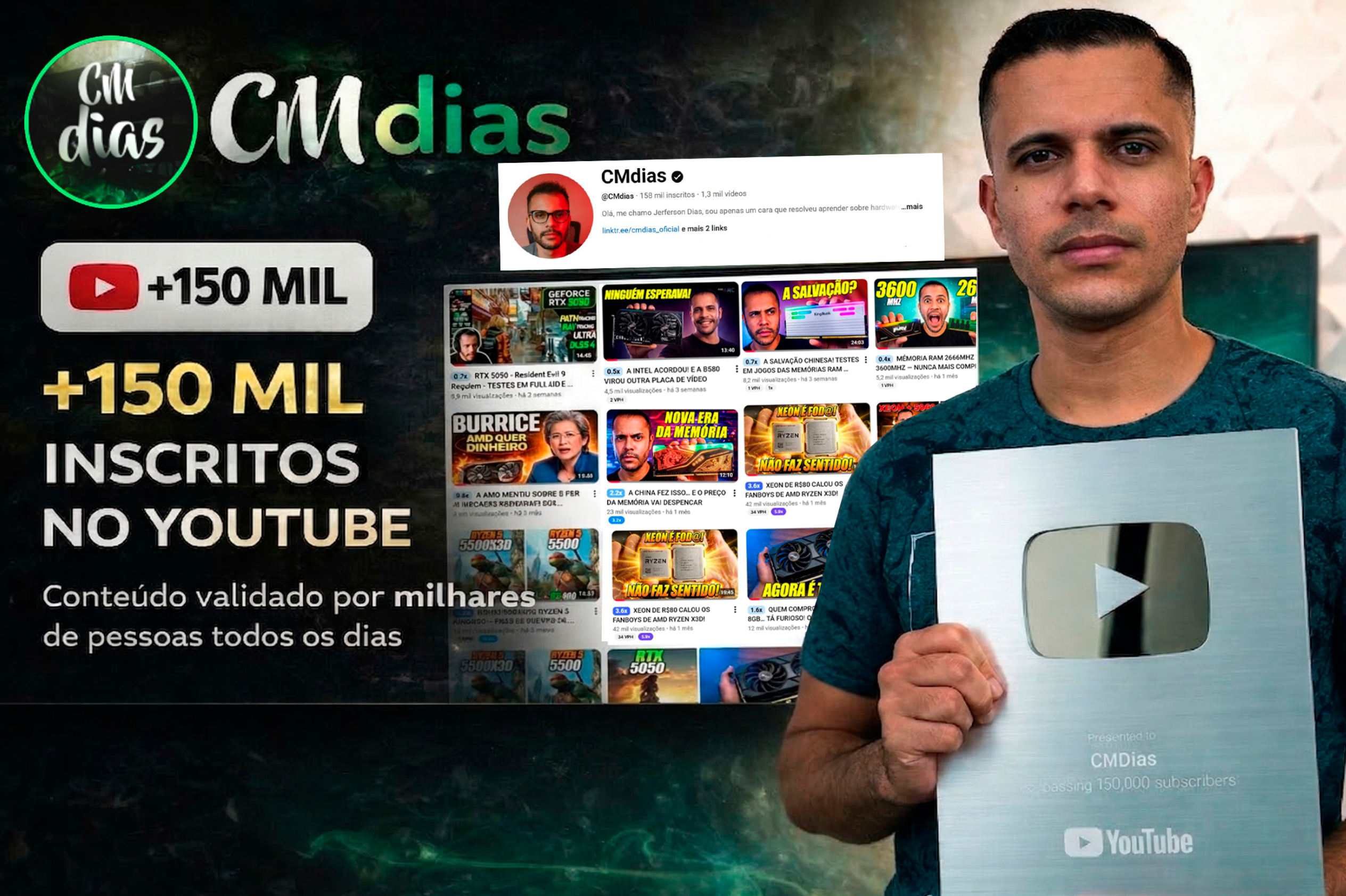 CMdias - 100 mil inscritos e eventos